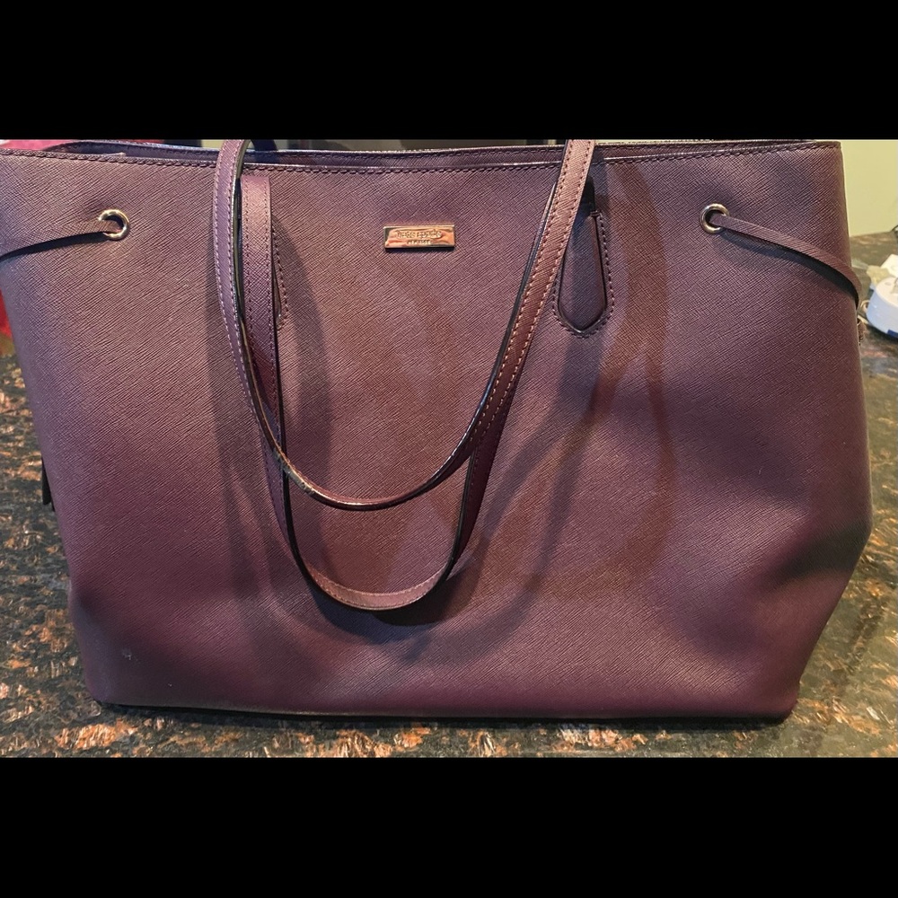 Kate Spade large tote plum color